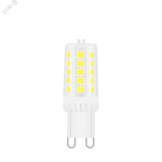 Фото №2 Лампа светодиодная LED 3 Вт 240 Лм 3000К теплая G9 пластик AC 220-240 В капсула Elementary Gauss (14913)
