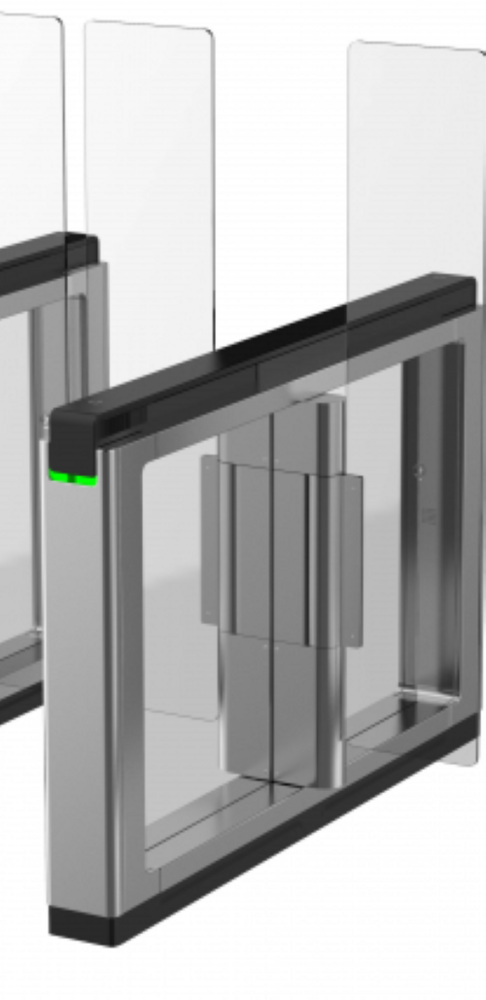 Фото №2 Турникет распашной, центральная часть проходной зоны, двухстронний проход по картам и лицам (DS-K3B802X-M/MPg-Dg90H16)