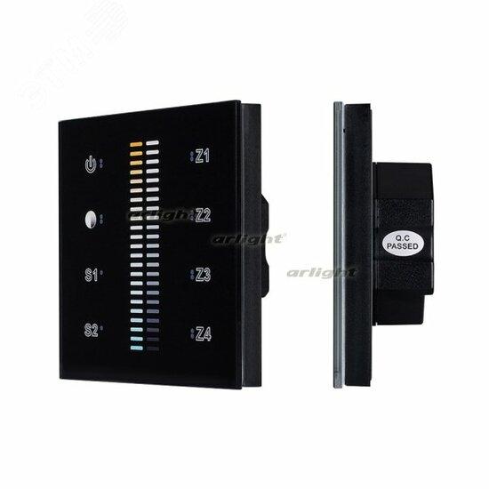 Фото №2 Панель Sens SR-2830B-AC-RF-IN Black (220V,MIX+DIM,4зоны) (ARL, IP20 Пластик, 3 года) (021062)