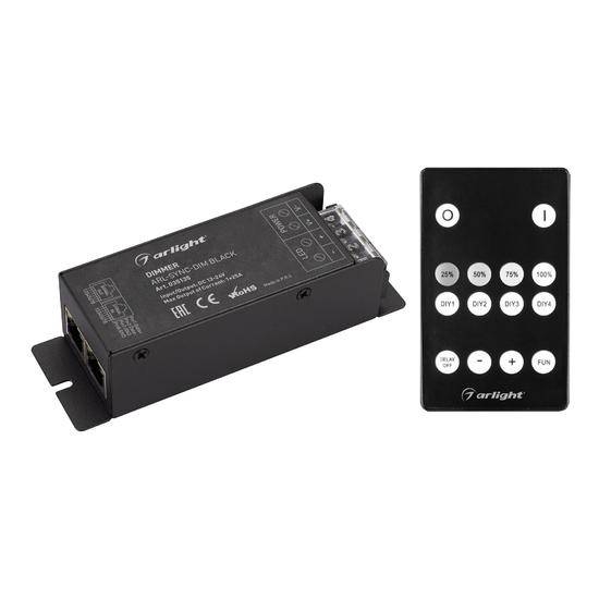 Фото №2 Диммер ARL-SYNC-DIM Black (12-24V, 1x25A, ПДУ 14кн, RF, RJ45) (Arlight, IP20 Металл, 3 года) (035135)