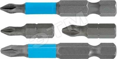 Фото №2 Биты 10 шт, сталь S2, с насечкой, Профи PZ 1 (57596)