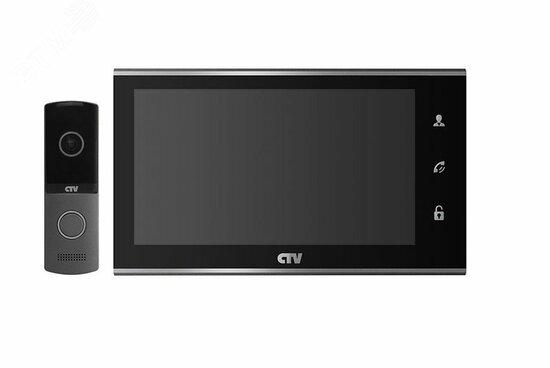 Фото №2 Комплект цветного видеодомофона (монитор CTV-M2702MD и вызывная панель CTV-D4003NG G) (CTV-DP2702MD B (чёрный))