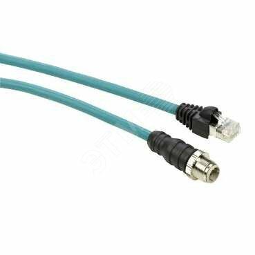 Фото №2 Кабель соединительный Ethernet 3м IP67 (TCSECL1M3M3S2)