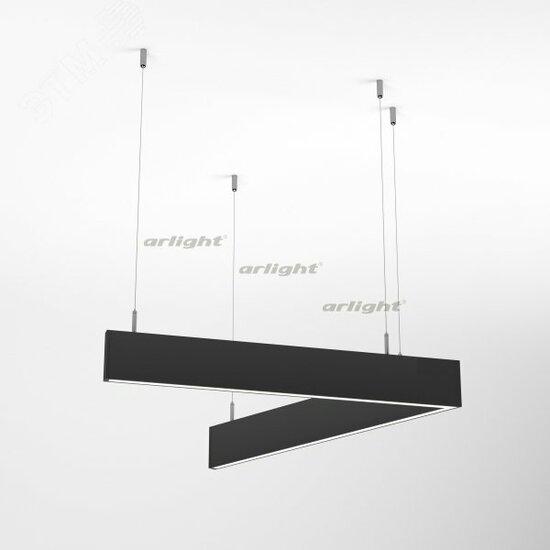 Фото №2 Светильник ALT-LINEAIR-ANGLE-60-FLAT-UPDOWN-DIM-700x605-55W Day4000 (BK, 100 deg, 230V) (ARL, IP20 Металл, 3 года) (033012)