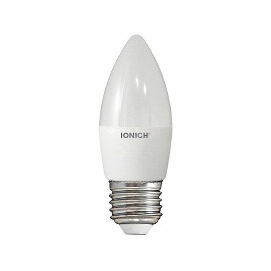 Фото №2 Лампа светодиодная LED 10w 4000К, E27, 900Лм, матовая свеча IONICH (1552)