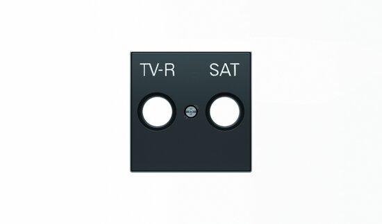 Фото №3 Накладка для TV-R-SAT розетки SKY черный бархат (8550.1 NS)