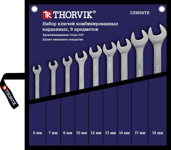 Фото №2 Набор ключей гаечных комбинированных карданных в сумке, 6-19 мм, 9 предметов (CSWS9TB)