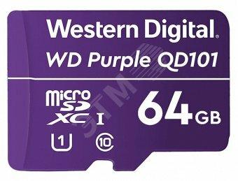 Фото №2 Карта памяти 64GB MicroSDXC Purple, Class 10, UHS-I U1 (WDD064G1P0C)