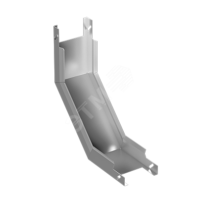 Фото №2 ЛУВГц500х200-90 S=1,2мм Лоток угловой вертикальный поворот вверх глухой оцинкованный (EI-01.03.41.102)