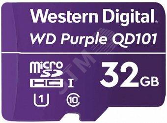 Фото №2 Карта памяти 32GB MicroSDXC Purple, Class 10, UHS-I U1 (WDD032G1P0C)