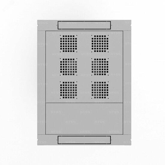 Фото №6 Шкаф напольный телекоммуникационный NTSS RS 22U 600х800мм, 4 профиля 19, двери перфорированная и сплошная металл, регулируемые опоры, боковые стенки съемные, разобранный, серый RAL 7035 (NTSS-RSP22U6080PD)