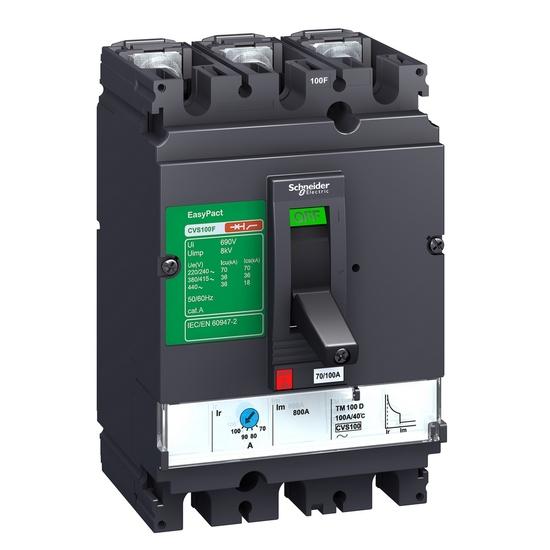 Фото №2 Выключатель автоматический трехполюсной MA25 25kA EasyPact CVS 100B (LV510433)
