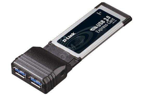 Фото №2 Адаптер для шины ExpressCard 2-портовый USB 3.0 (DUB-1320/A1A)