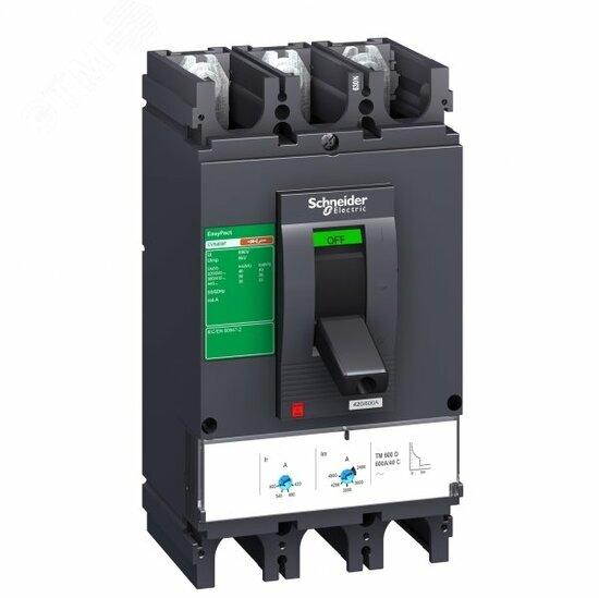 Фото №3 Выключатель автоматический 400N 50kA 3P 400A EasyPact CVS (LV540510)