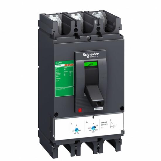 Фото №5 Выключатель автоматический 400N 50kA 3P 400A EasyPact CVS (LV540510)