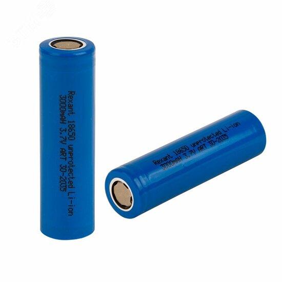 Фото №2 Высокоемкостный аккумулятор 18650 unprotected 20 А Li-ion 3000 mAH 3.7 В (etm30-2035)