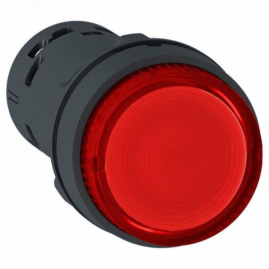 Фото №4 Кнопка 22мм 230В красная с подсветкой 1НО (XB7NJ04M1)