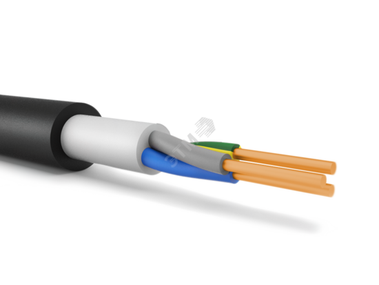 Фото №2 Кабель силовой ВВГнг(А)-LSLTx 3х2.5(ок) (N.PE)-0.660 однопроволочный