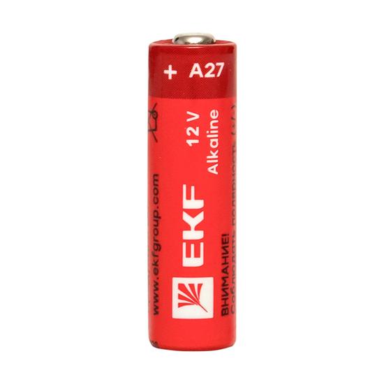 Фото №4 Алкалиновая батарейка типа А27 для сигнализаций блистер 5шт. EKF (A27-BL5)