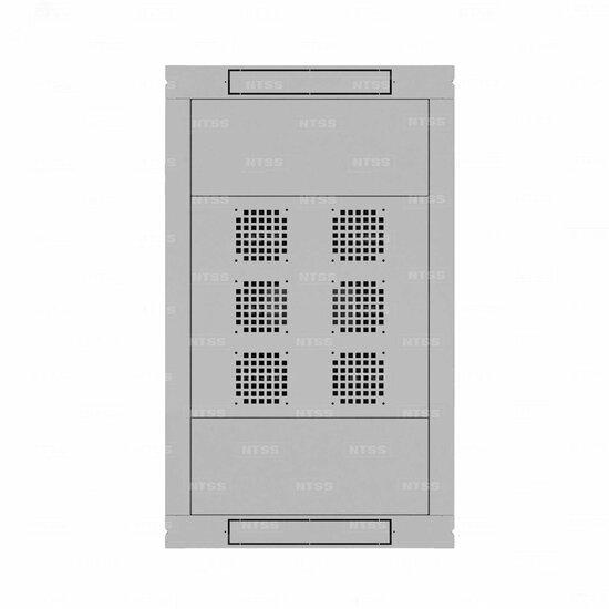 Фото №5 Шкаф напольный телекоммуникационный NTSS RS 22U 600х1000мм, 4 профиля 19, двери перфорированная и перфорированная, регулируемые опоры, боковые стенки съемные, разобранный, серый RAL 7035 (NTSS-RSP22U60100PD/PD)