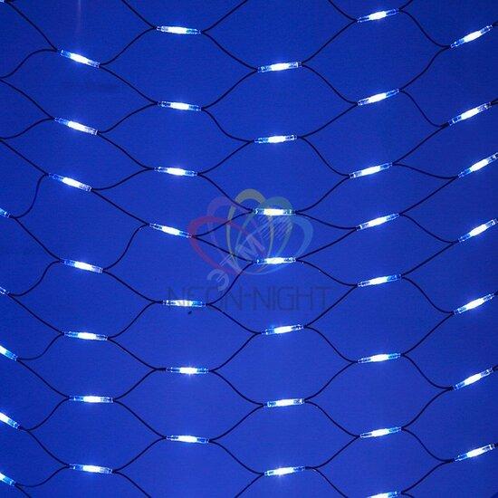 Фото №2 Гирлянда-сеть профессиональная Чейзинг LED 2х432LED белый/синий (217-123)