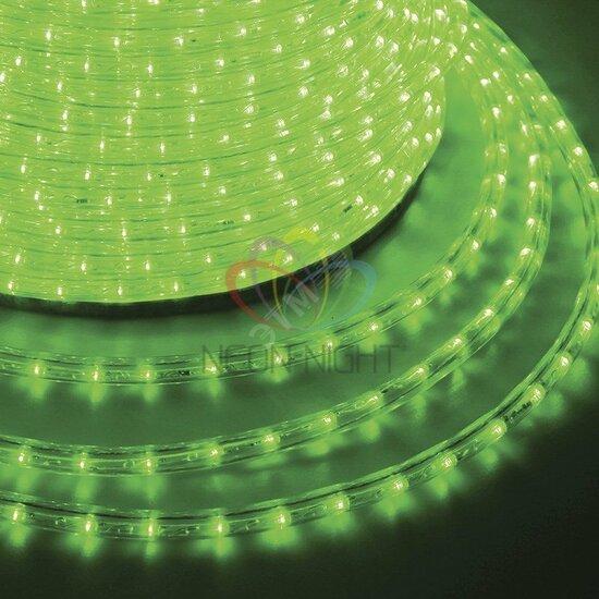 Фото №2 Дюралайт профессиональный светодиодный постоянное свечение (2W) зеленый 220В (бухта 100м) (121-124-6)