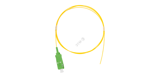 Фото №2 Шнур опт монтажный, SM 9/125 OS2, SC/APC, LSZH, 0.9мм, желтый, 1м, уп-ка 2шт. (NMF-PT1S2C0-SCA-XXX-001-2)