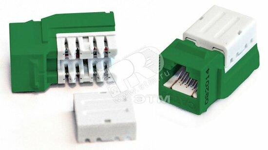 Фото №2 Вставка Keystone Jack RJ45(8P8C) категория 6 110 IDC красная (212412)