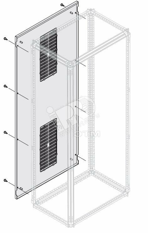 Фото №2 Панель задняя вентилируемая IP30 2000x800мм (PPEA2080)