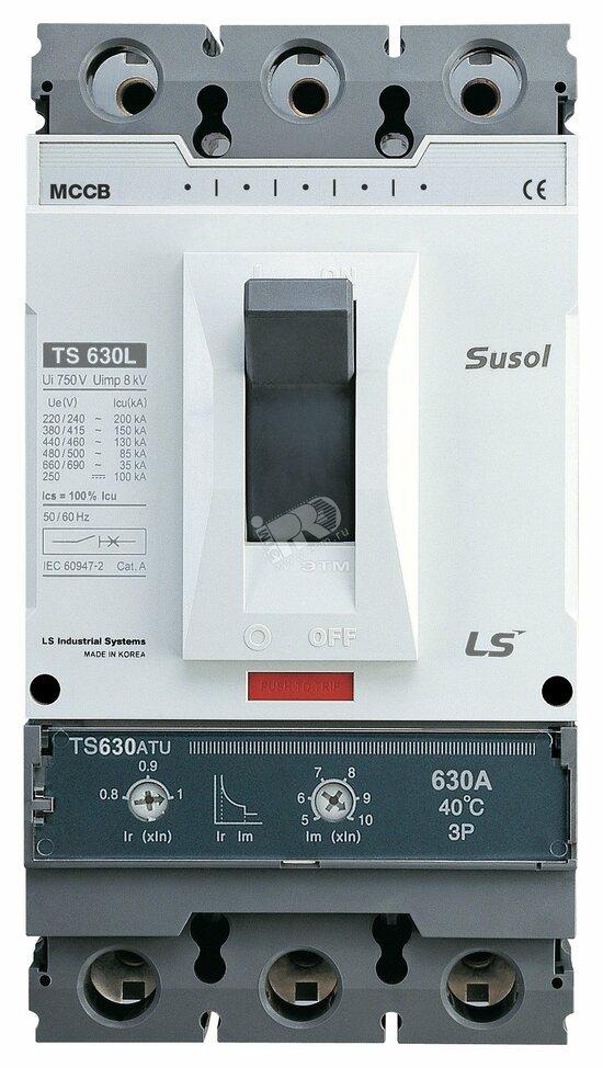Фото №2 Автоматический выключатель TS630L (150kA) ETS33 630A 3P3T (108006500)