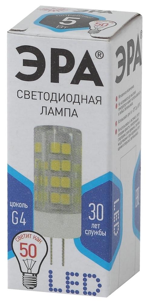 Фото №3 Лампы СВЕТОДИОДНЫЕ СТАНДАРТ LED JC-5W-220V-CER-840-G4 ЭРА (диод, капсула, 5Вт, нейтр, G4) (Б0027858)