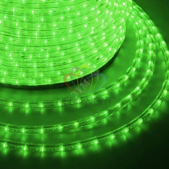Фото №2 Дюралайт профессиональный светодиодный постоянное свечение (2W) зеленый 220В d13мм (бухта 100м) (121-124)