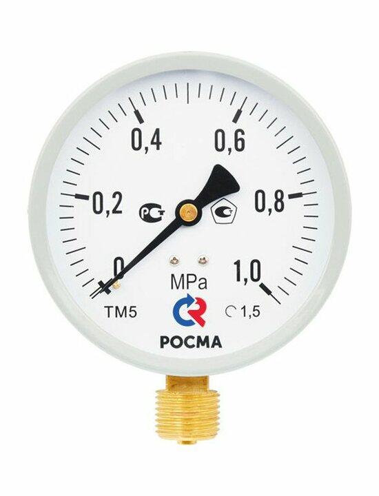 Фото №2 Манометр общетехнический радиальный ТМ-610Р.05 0…0.4MPa M20x1.5 кл.1.5 (00000009670)