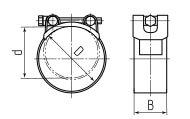 Фото №4 Хомут силовой ROBUST  SR 227-239/W1 (Fortisflex) (69063)