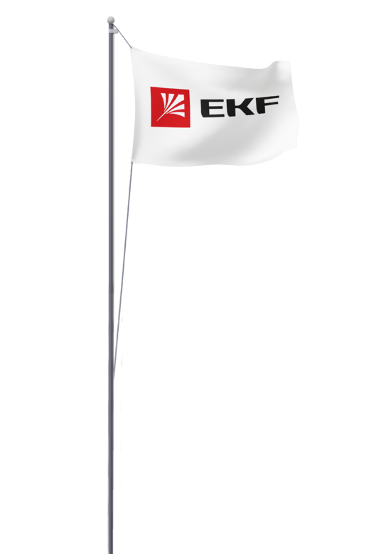 Фото №2 Мачта молниеприемная секционная пассивная стальная c флагом ММСПС-Ф-16 L=16м EKF PROxima (mmsps-f-16)