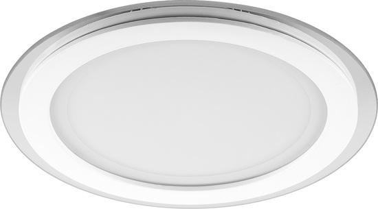 Фото №2 Светильник светодиодный ДВО-24w 4000K 1440Лм со стеклом белый (AL2110)