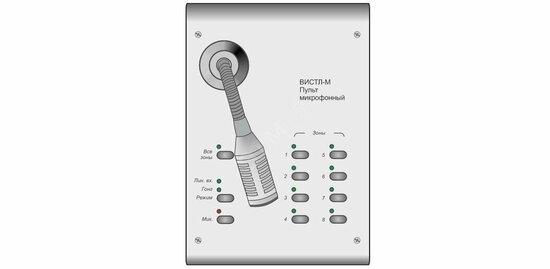 Фото №2 Пульт микрофонный ВИСТЛ-М СМ П-12 12 зон (0004647)