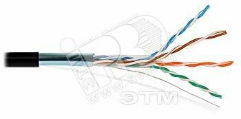 Фото №2 Витая пара FTP 4 пары AWG 24 категория 5е экран внешняя Cu Premium (FTP 4x2x0,51 5е out/Cu.)