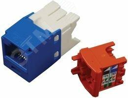 Фото №4 Модуль Mini-Com CJ5E88TGBU RJ45 TX5e UTP Т568A/B Enhanced (синий) (CJ5E88TGBU)