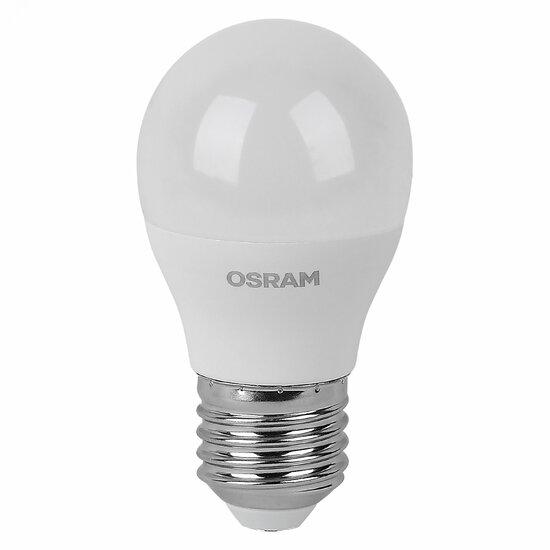 Фото №2 Лампа светодиодная LED 7 Вт E27 3000К 560Лм шарик 220 В (замена 60Вт) OSRAM (4058075578197)