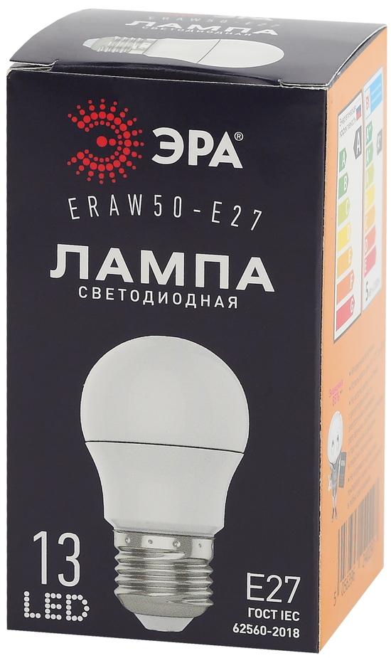 Фото №3 Лампа светодиодная для Белт-Лайт диод. груша бел., 13SMD, 3W, E27, для белт-лайт ERAW50-E27 ЭРА LED A50-3W-E27 ЭРА (Б0049582)