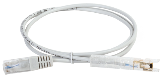 Фото №2 Патч-корд ITK категория 110-RJ45 5Е 3 метр PVC серый (PC01-11045-1P3M)