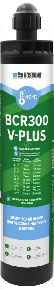 Фото №2 Анкер химический на основе винилэстера BCR 300 V-PLUS CE с зажимом (79452)