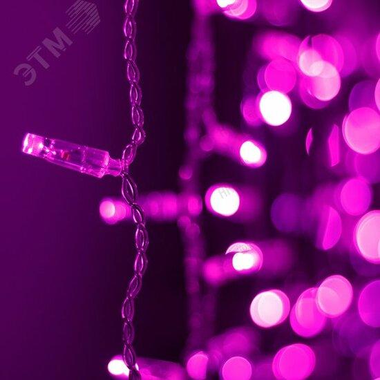 Фото №2 Гирлянда светодиодная декоративная ARD-CURTAIN-CLASSIC-2000x3000-CLEAR-760LED Pink (230V, 60W) (ARDCL, IP65) (024862)