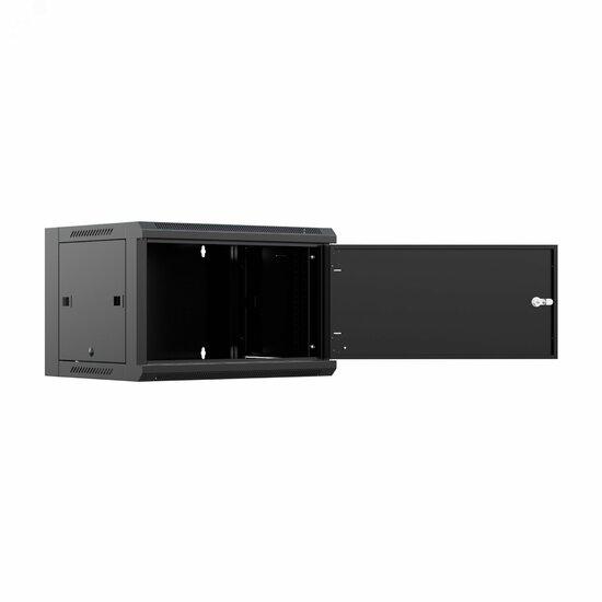 Фото №4 Шкаф настенный телекоммуникационный NTSS W 15U 600х450х770мм, 2 профиля 19, дверь сплошная металл, боковые стенки съемные, разобранный, черный RAL 9005 (NTSS-W15U6045FD-BL)