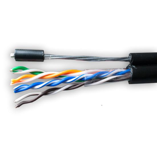 Фото №2 Витая пара Standard UTP 5e 4x2xAWG24 Cu PE Out. T-FG8 (трос) 305м SUPRLAN (01-0322-1)