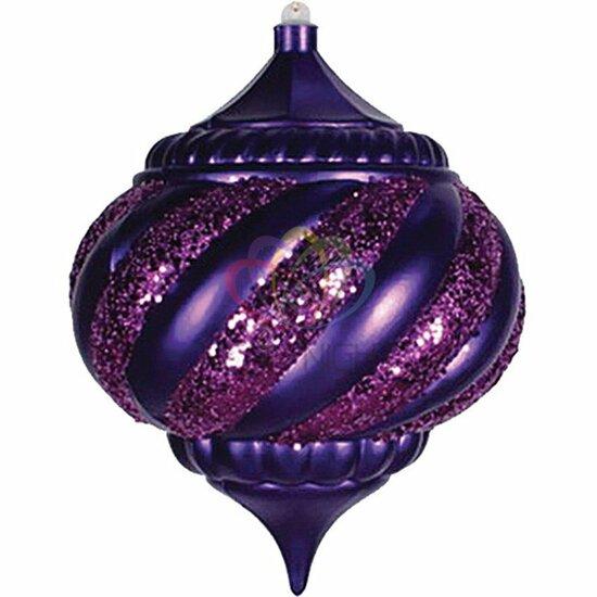 Фото №2 Фигура профессиональная елочная Лампа 20см фиолетовый (502-207)