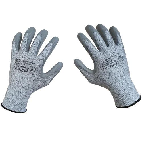 Фото №2 Перчатки для защиты от механических воздействий и порезов SCAFFA DY110DG-PU, размер 9 (DY110DG-PU-9)