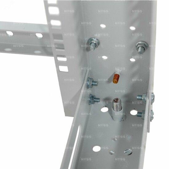 Фото №3 Стойка серверная NTSS OR двухрамная 33U 600-1000мм, комплект ножек, серый RAL 7035 (NTSS-2POR33U/600-1000)