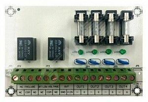 Фото №2 Модуль ST-PS104FBR расширения для блока питания на 2 тревожных релейных выхода и 4 выхода с индивидуальными предохранителями (ST-PS104FBR)